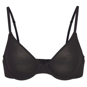 🔥NWT SKIMS Cotton Underwire Bra Soot🔥